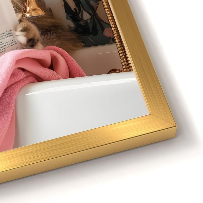 Bild Kitty I mit goldenem Rahmen I 30x40cm