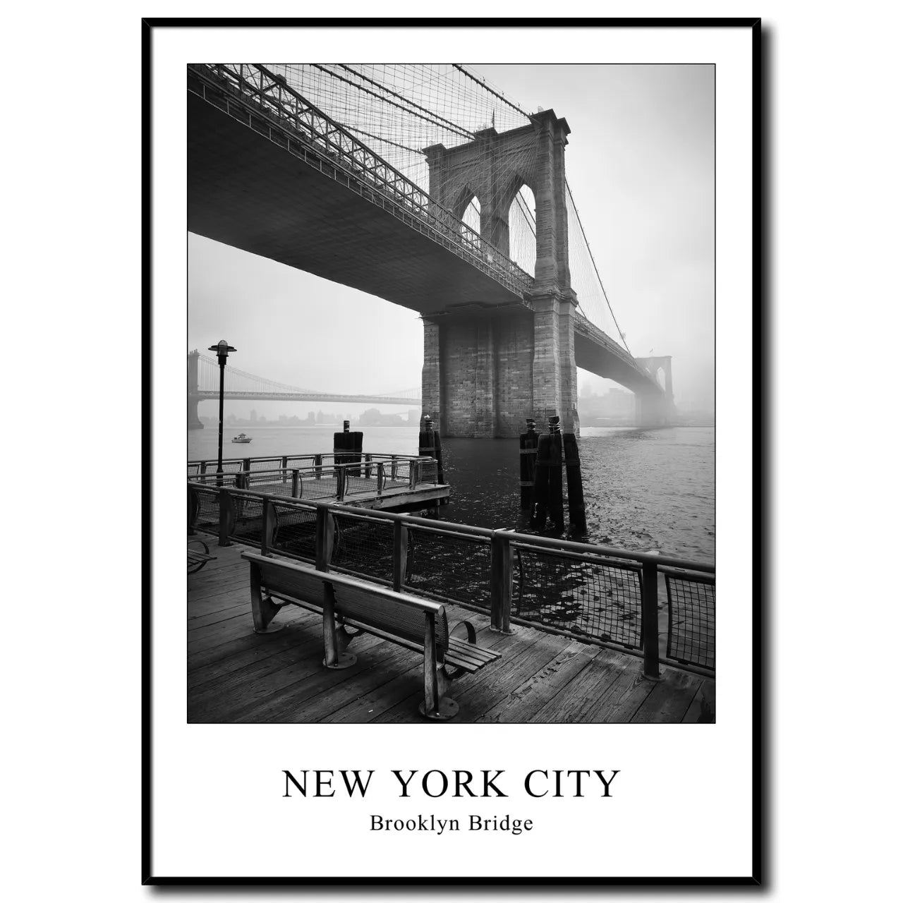Brooklyn Bridge I New York I Bild mit Rahmen 50x70 cm