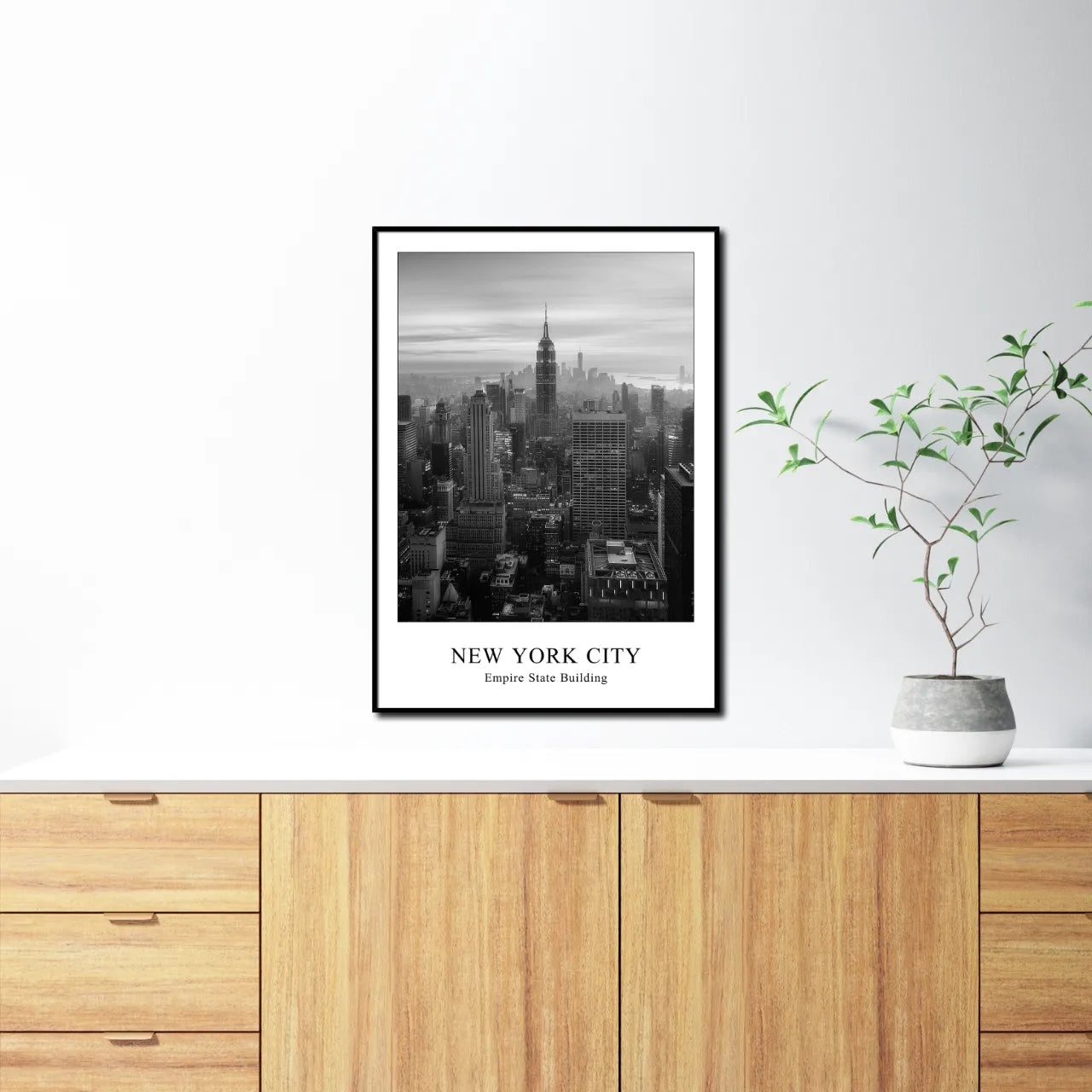 Empire State Building I New York I Bild mit Rahmen 50x70 cm