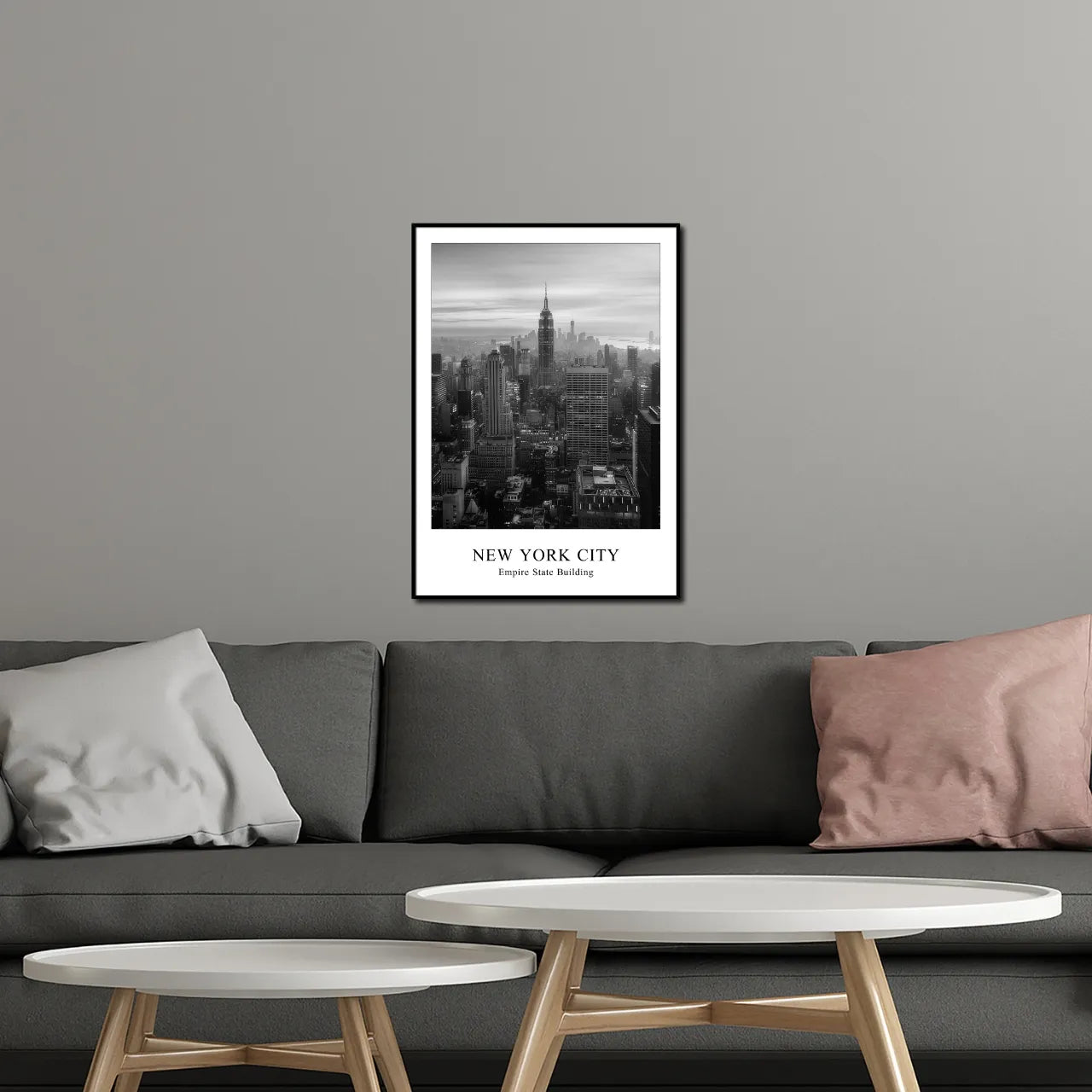 Empire State Building I New York I Bild mit Rahmen 50x70 cm
