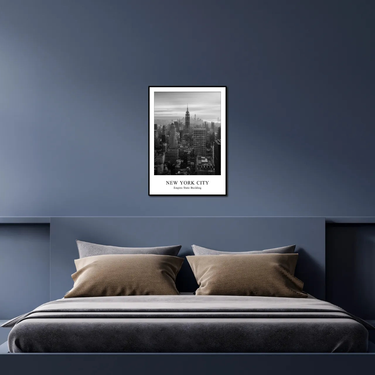 Empire State Building I New York I Bild mit Rahmen 50x70 cm