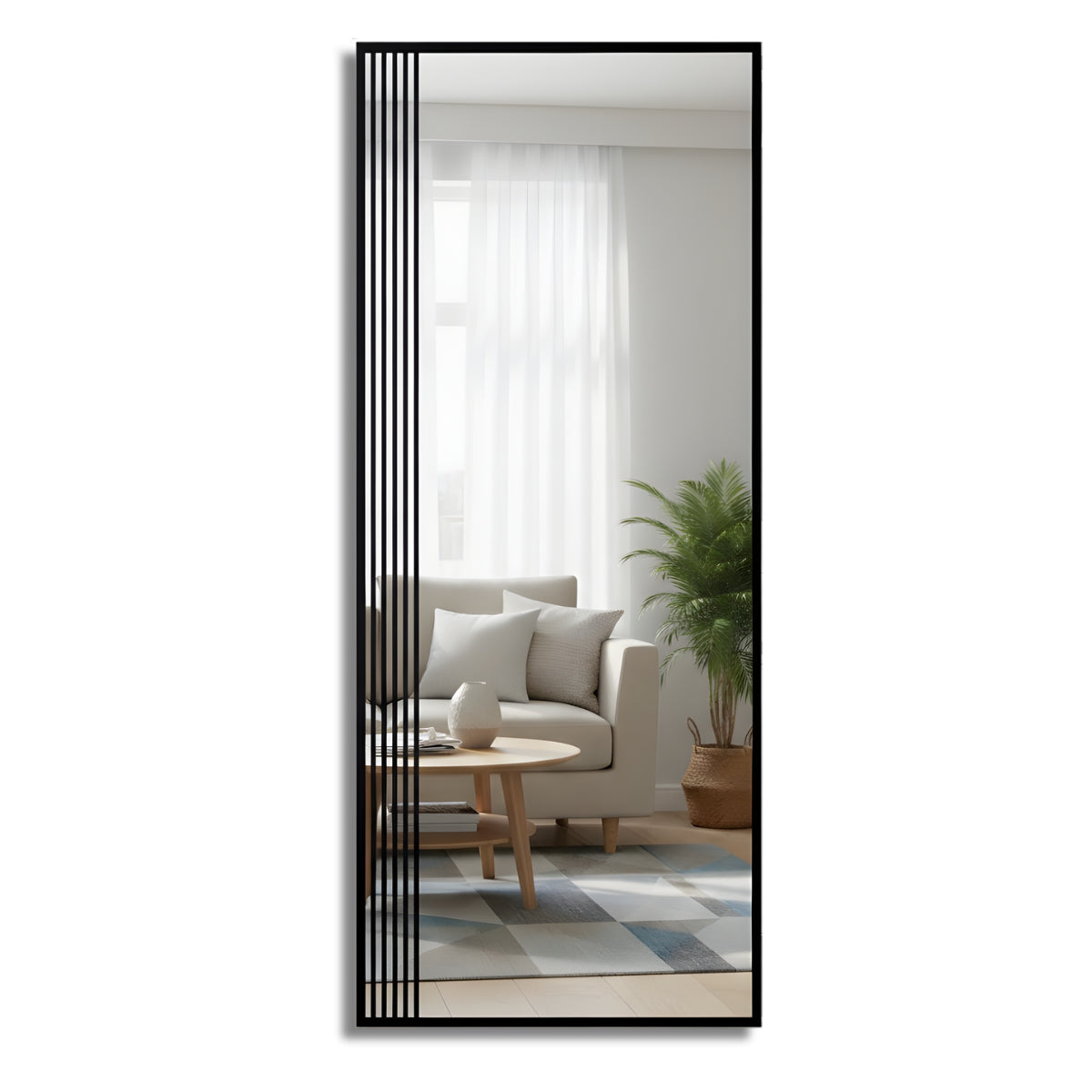 Spiegel Luke schwarz I 60x150 cm