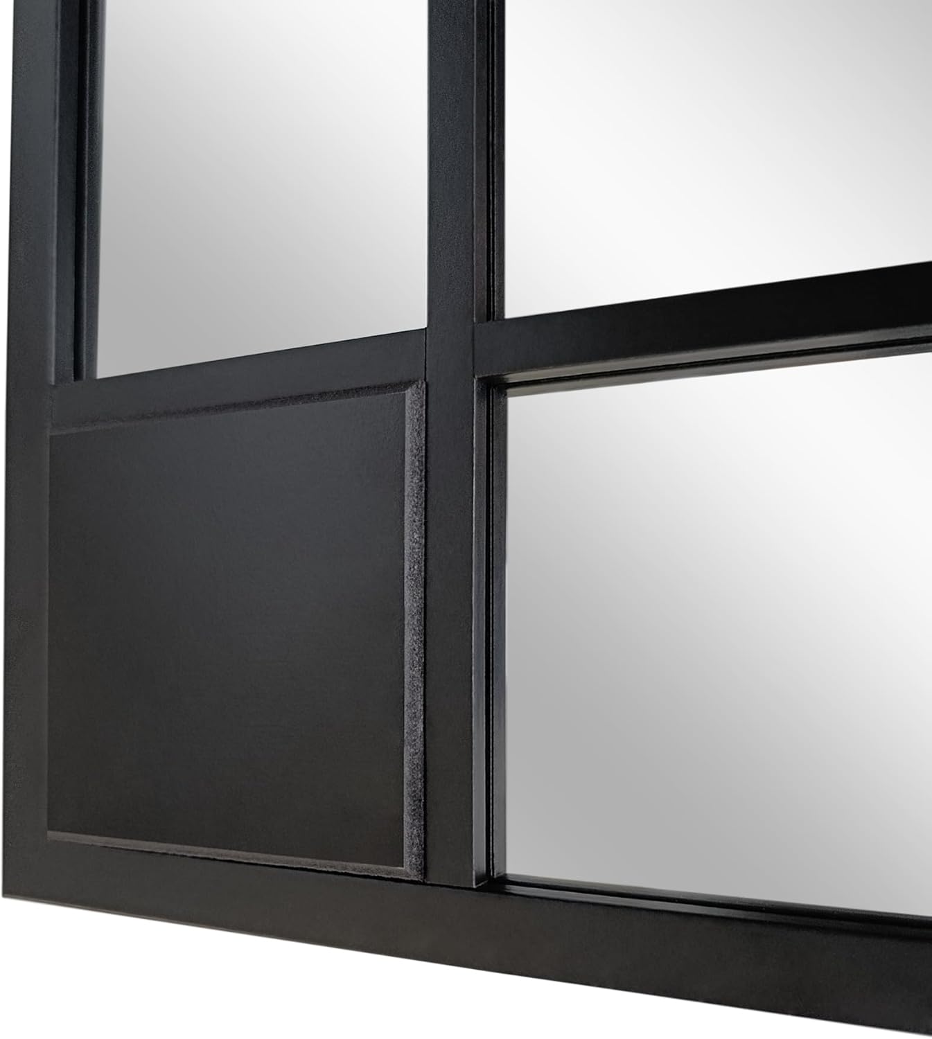 Spiegel Two Tone schwarz & Holz-OptikI 60x150 cm