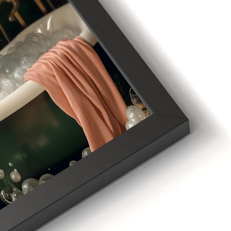 Bild Lama mit schwarzem Rahmen I 30x40cm