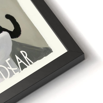 Bild Polite mit schwarzem Rahmen I 30x40cm