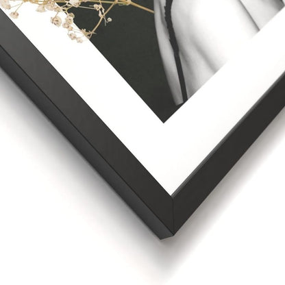 Bilder Set Belle mit schwarzem Rahmen I 3x 30x30cm