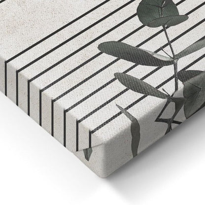 Green Arc I Abstract Shapes I Picture Set Canvas 2x 32x42 cm