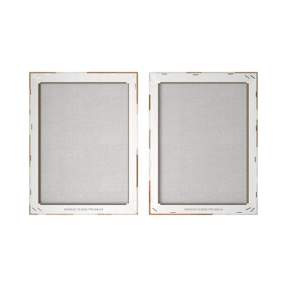 Inhale I Flowing Forms I Picture Set Canvas 2x 32x42 cm