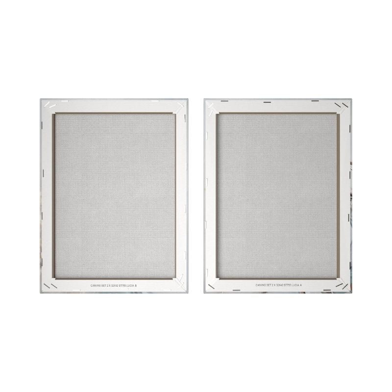 Bilder Set Lucia auf hochwertiger Leinwand I 2x 32x42cm