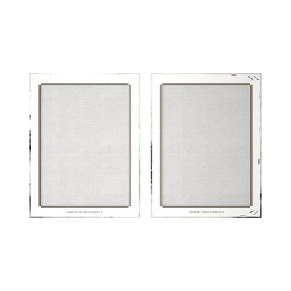 Bilder Set Mateo auf hochwertiger Leinwand I 2x 32x42cm