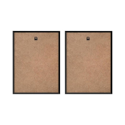 Bilder Set Mid Century mit schwarzem Rahmen I 2x 30x40cm