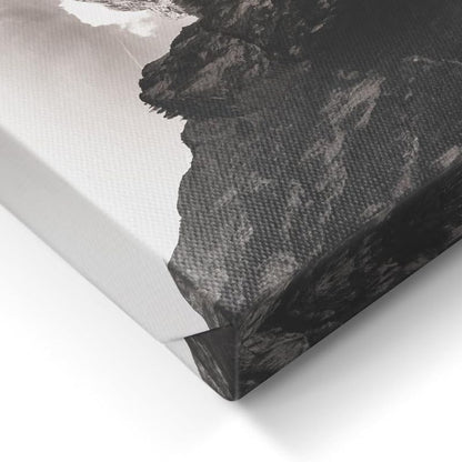 View I Magical Mountain Landscape I Picture Set Canvas 2x 32x42 cm