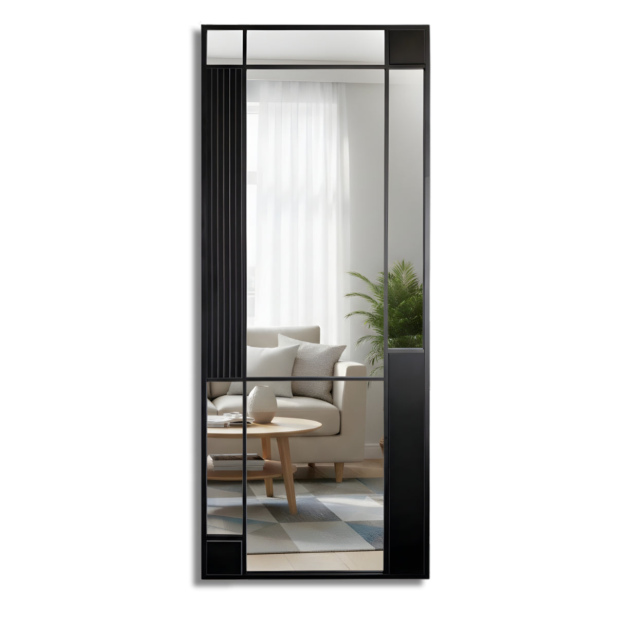 Wandspiegel Mono schwarz I 60x150 cm