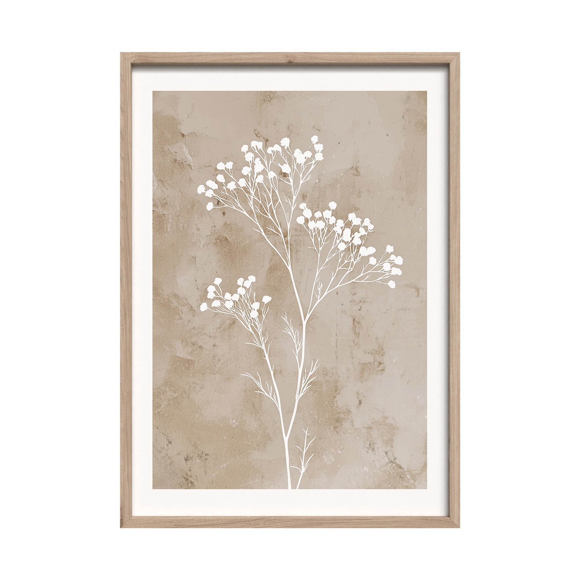 Bild Dried Flowers mit hochwertigem Holzrahmen I 50x70cm