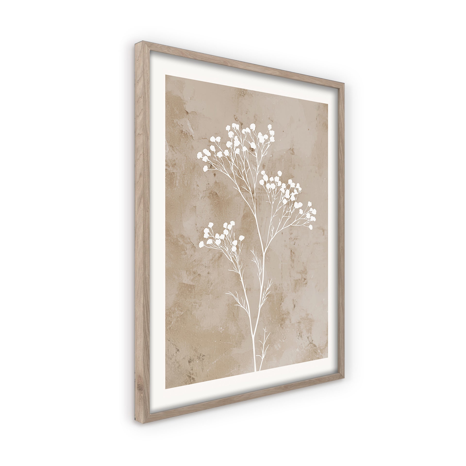 Bild Dried Flowers mit hochwertigem Holzrahmen I 50x70cm