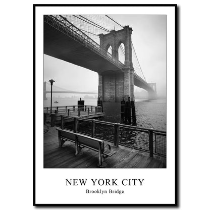 Brooklyn Bridge I New York I Bild mit Rahmen 50x70 cm