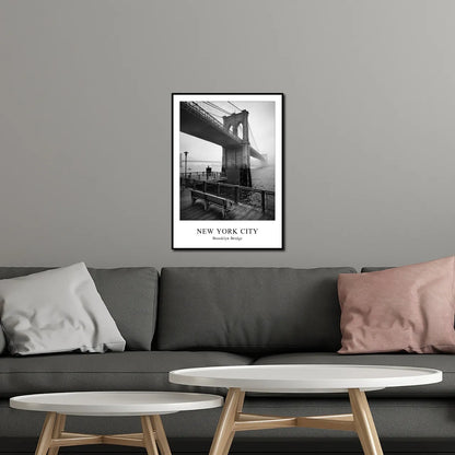 Brooklyn Bridge I New York I Bild mit Rahmen 50x70 cm