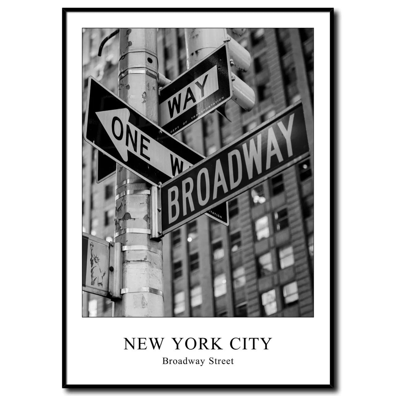 Broadway I New York I Bild mit Rahmen 50x70 cm