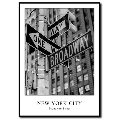 Broadway I New York I Bild mit Rahmen 50x70 cm