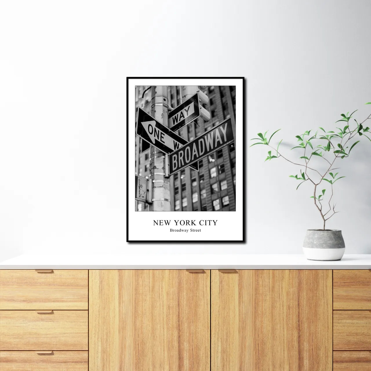 Broadway I New York I Bild mit Rahmen 50x70 cm