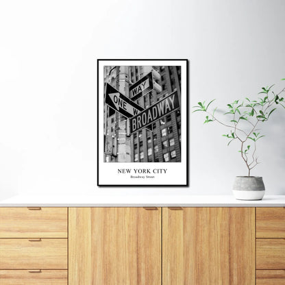 Broadway I New York I Bild mit Rahmen 50x70 cm