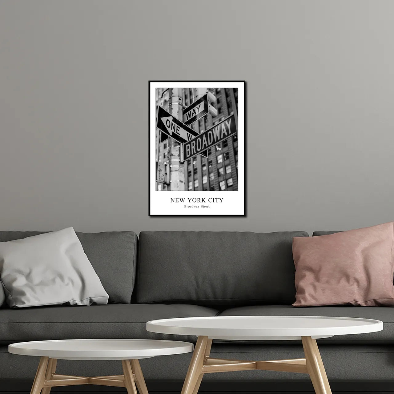 Broadway I New York I Bild mit Rahmen 50x70 cm