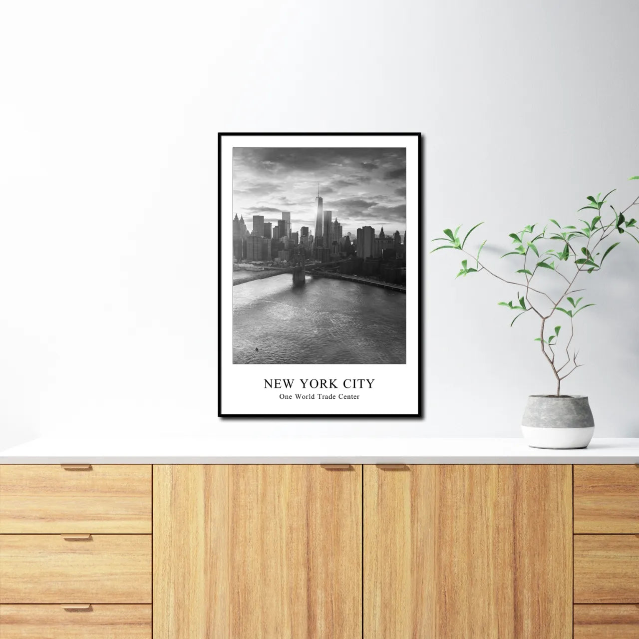 One World Trade Center I New York I Bild mit Rahmen 50x70 cm