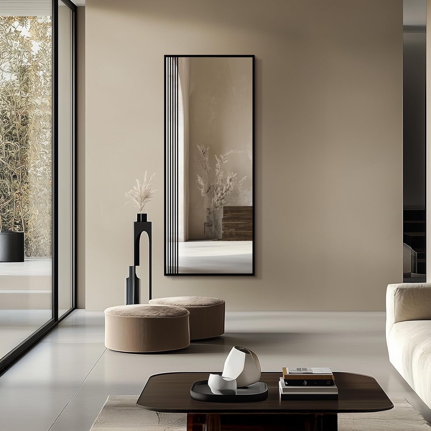Spiegel Luke schwarz I 60x150 cm