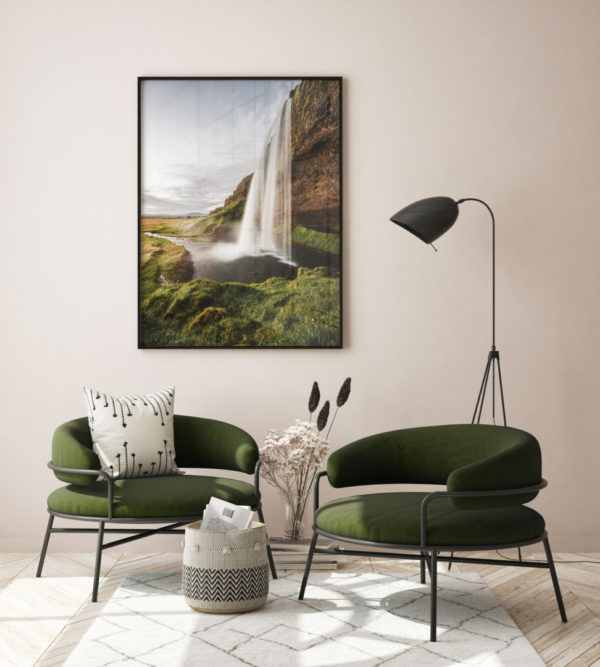 Rahmenbild Waterfall im Wohnzimmer