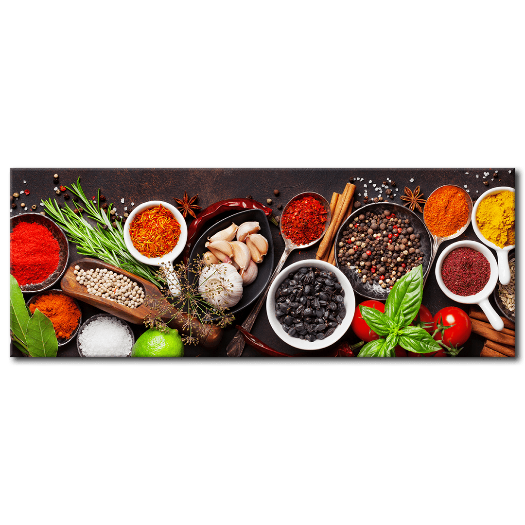 daazoo Glasbild Red Flavours - Das Küchenbild auf Glas